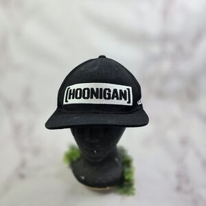 Hoonigan Hat Mens Snapback Sensor Bar Ken Cap Black White Adjustable Snap